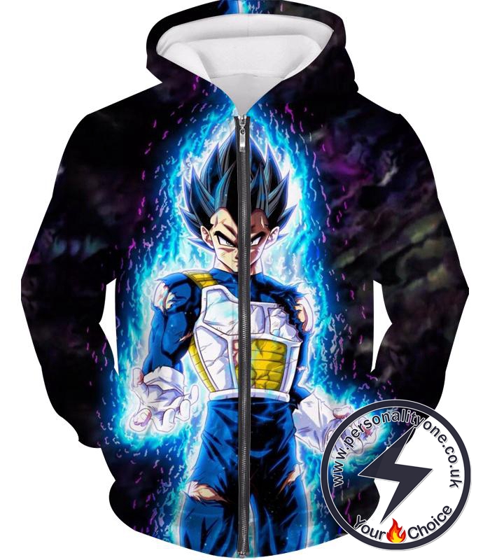 Dragon Ball Z Zip Up Hoodie - Ultra Instincts Vegeta